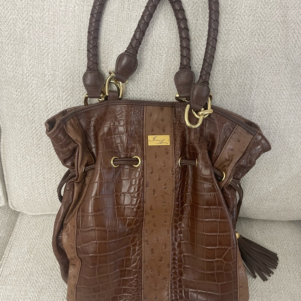 Isabella Adams Brown Leather Tote